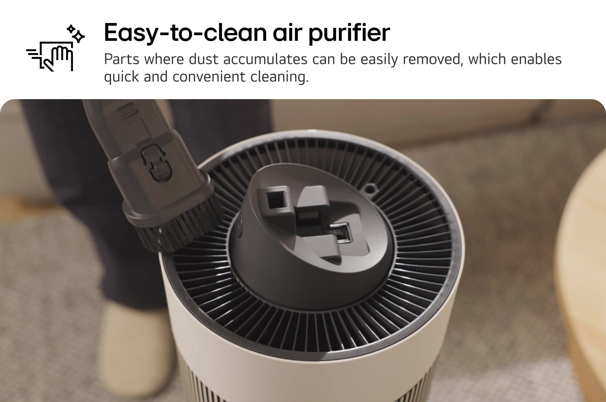 LG PuriCare™ 360° AeroBooster Air Purifier Pet Version — view 5