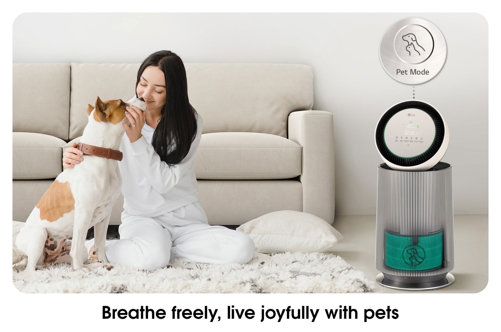 Penapis Udara LG PuriCare™ 360° Alpha Pet Single — view 10