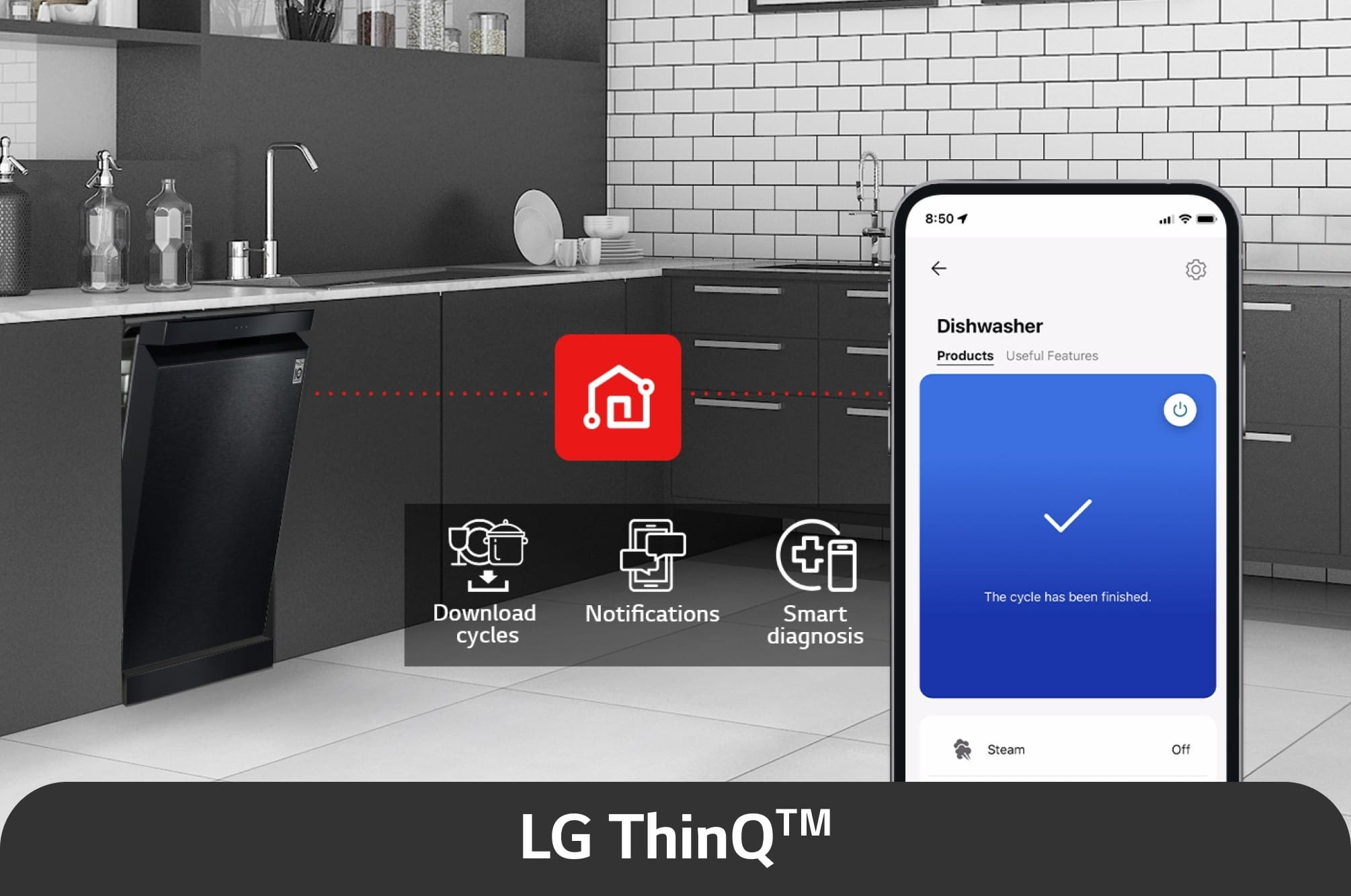 Mesin Basuh Pinggan LG QuadWash™ DFC335HM — view 5