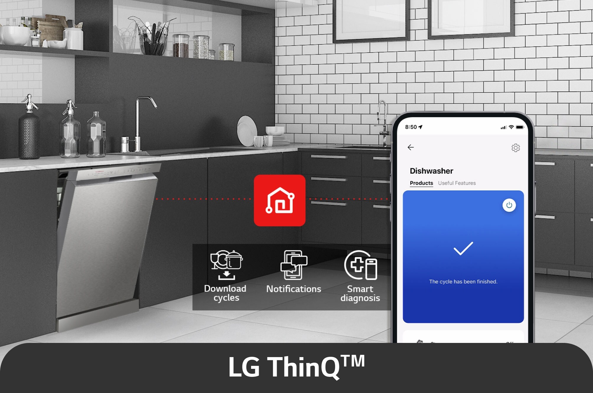 Mesin Basuh Pinggan LG QuadWash™ DFC533FV — view 5