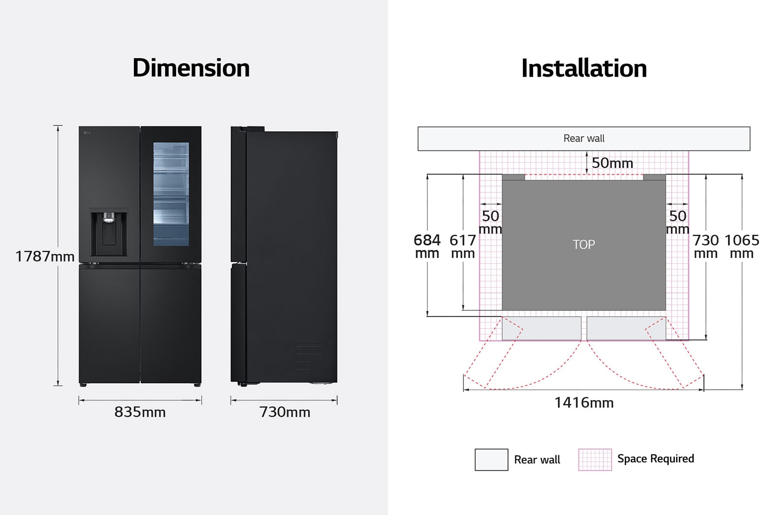 508L French Door InstaView 冰箱 GC-G22FFQAB — view 13