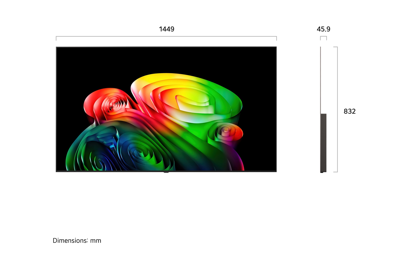65 inch LG OLED AI B6 4K Smart TV 2026 — view 2