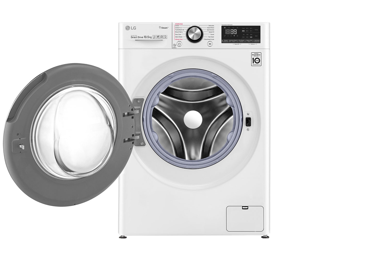 10.5kg 前置式洗衣机，搭载 AI DD™ 与 TurboWash™360˚ — view 2