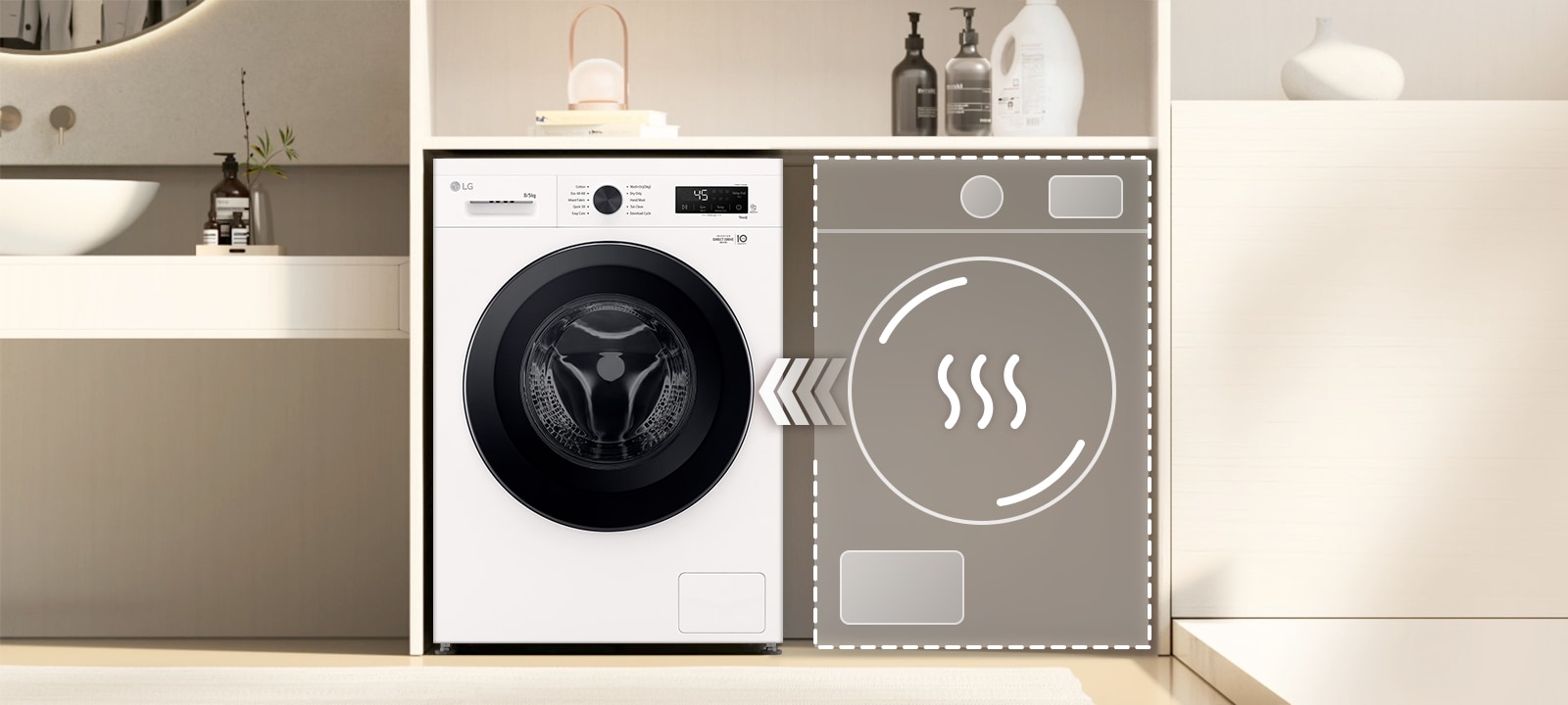 All-in-One — Hassle-Free Laundry, Save Space