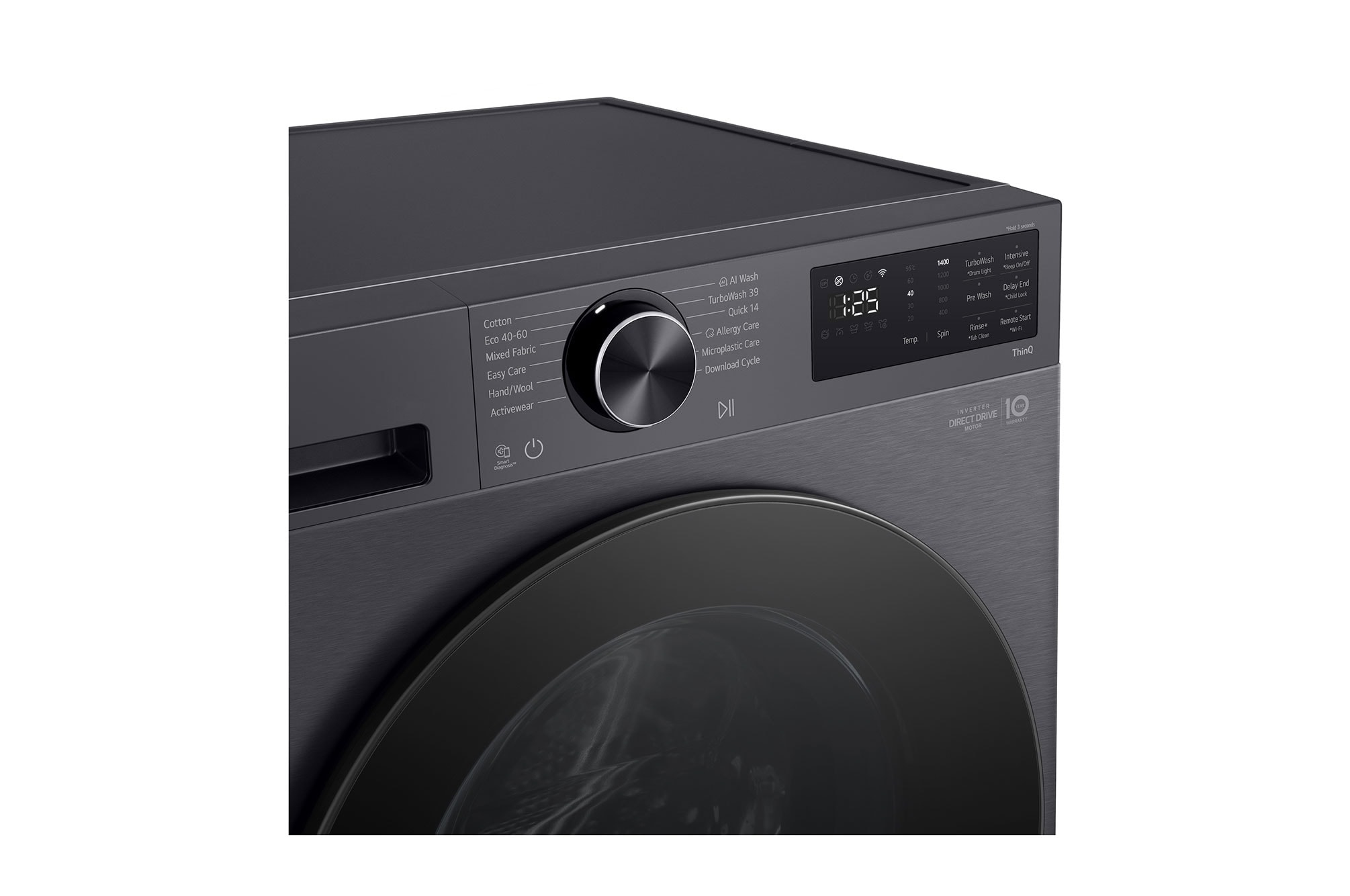 LG 12kg Front Load Washer FX1412S5GR — view 4