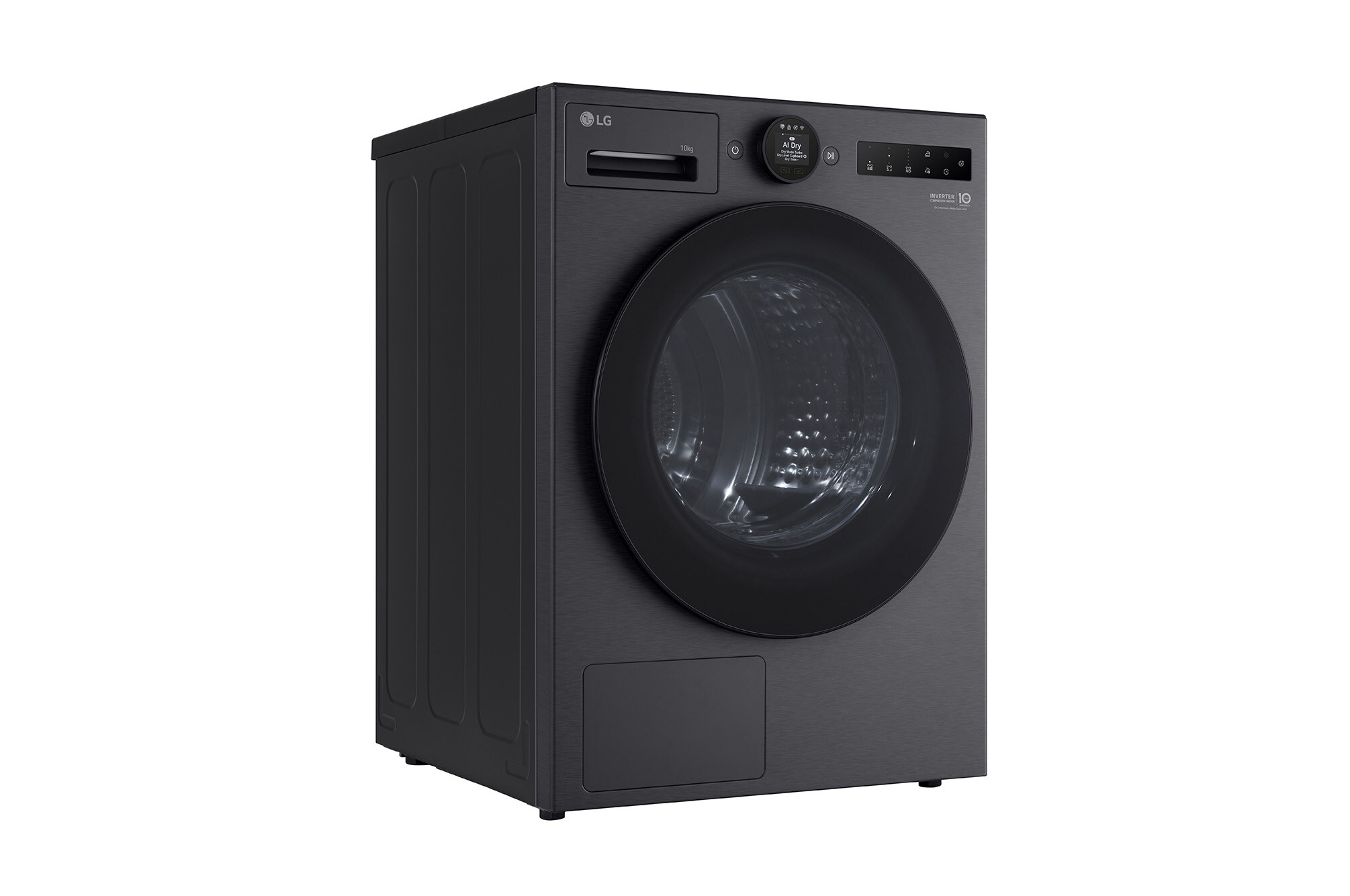 10kg Dual Inverter Heat Pump 干衣机，搭载 AI Dry 与 Allergy Care — 黑色 — view 6