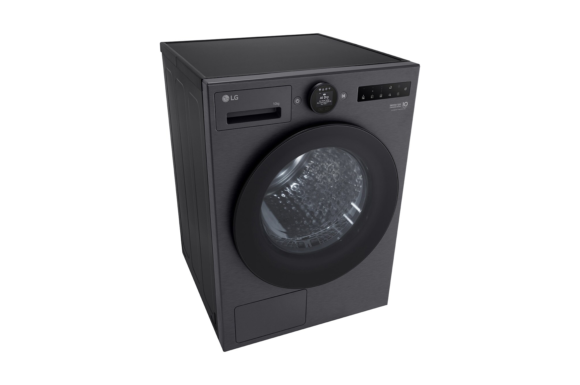 10kg Dual Inverter Heat Pump 干衣机，搭载 AI Dry 与 Allergy Care — 黑色 — view 7