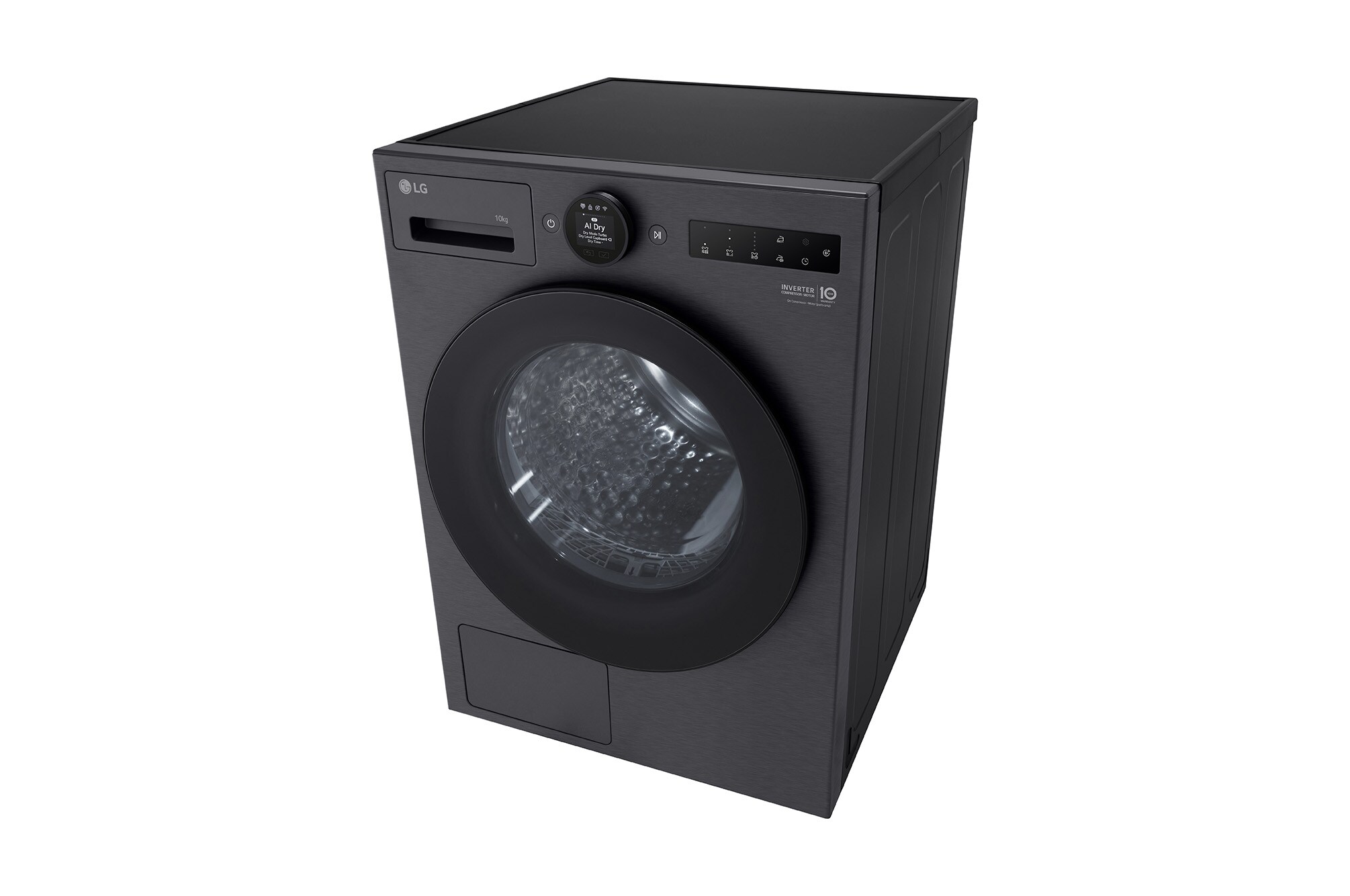 10kg Dual Inverter Heat Pump 干衣机，搭载 AI Dry 与 Allergy Care — 黑色 — view 9