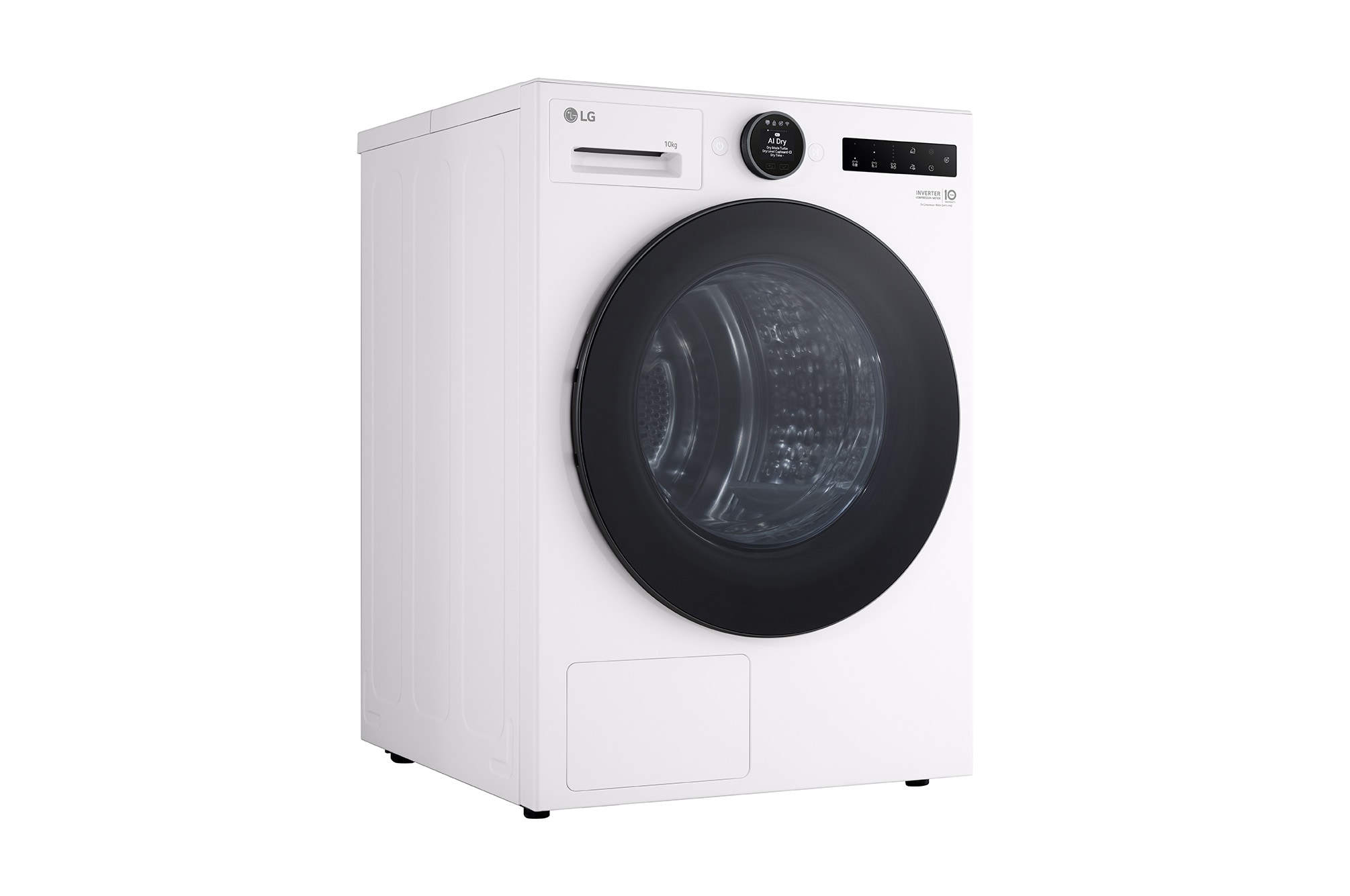 10kg Dual Inverter Heat Pump Dryer with AI Dry and Allergy Care — White — view 6