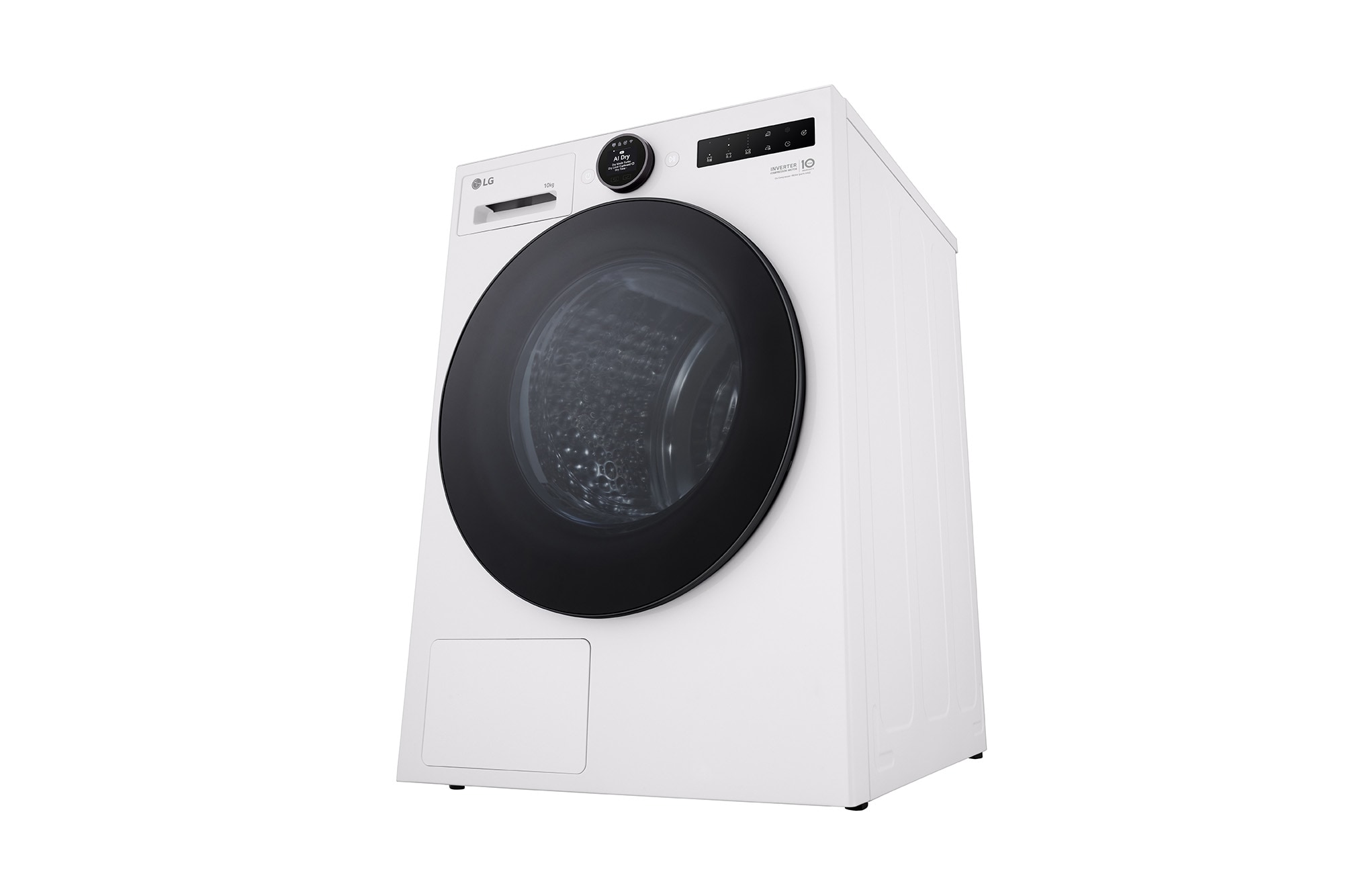 10kg Dual Inverter Heat Pump Dryer with AI Dry and Allergy Care — White — view 11